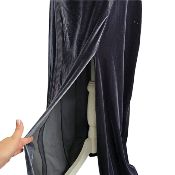 Intimately Free People Velvet Mesh Split Maxi Dress - Picture 5 of 10